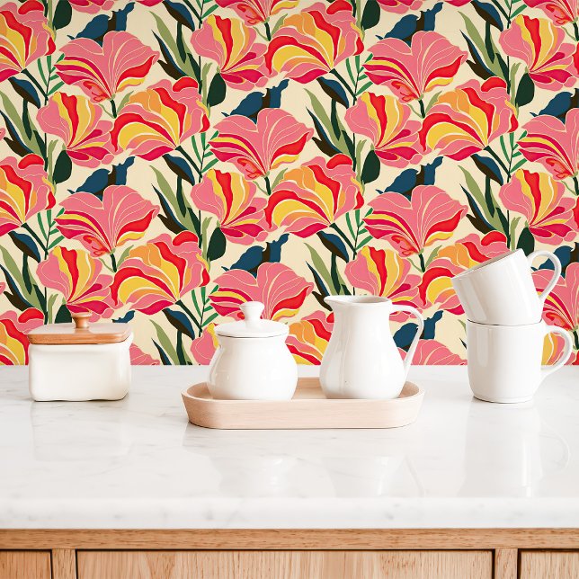 Bright Modern Chintz Floral  Wallpaper (Creator Uploaded)