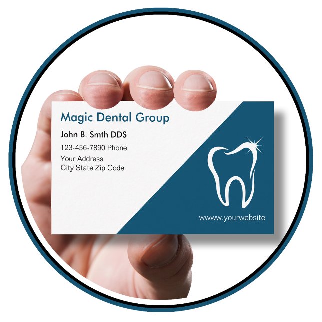 Bright Modern Dentist Business Cards (Creator Uploaded)