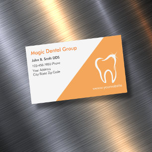 Bright Modern Dentist Office Business Cards