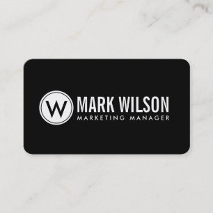 Bright Monogram Business Cards