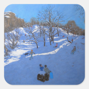 Bright Morning at Black Pool 2009 Square Sticker