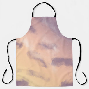 Bright Morning Pastel Sunrise Sky with Clouds Apron