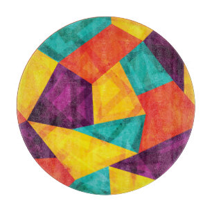Bright Mosaic Grunge Seamless Pattern Cutting Board