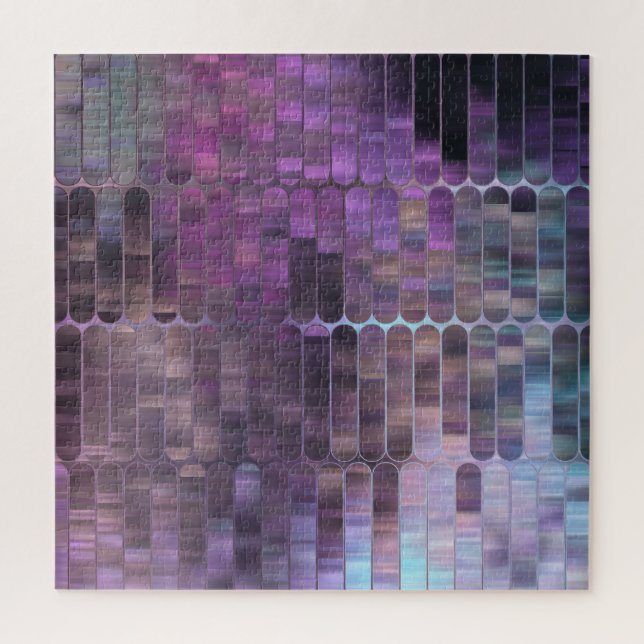 Bright Mosaic: Multicolored Glossy Abstract. Jigsaw Puzzle (Vertical)