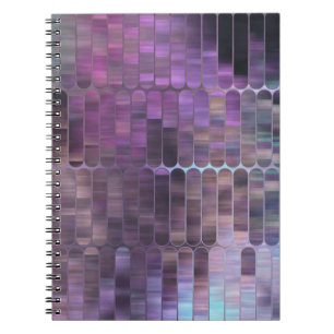 Bright Mosaic: Multicolored Glossy Abstract. Notebook