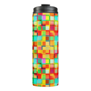 Bright mosaic thermal tumbler