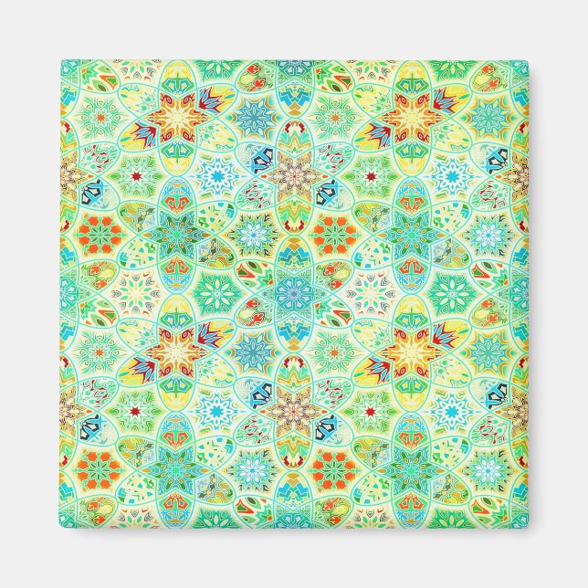 Bright mosaic tile Magnet (Front)