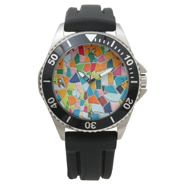 Bright Mosaic Tiles Watch (Front)