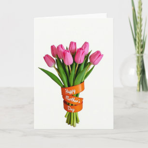 Bright Mothers Day Tulip Card
