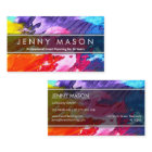 Bright Multi Colour, Abstract Art - Business Card