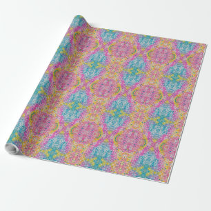 Bright Multicolor Abstract Design Wrapping Paper