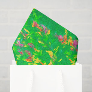 Bright Multicolor Floral Pattern Tissue Paper