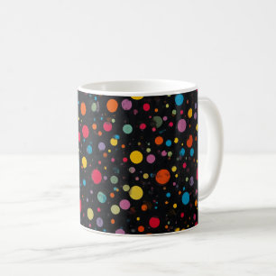 Bright Multicolor Polka Dots Coffee Mug