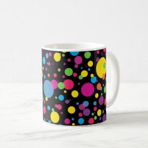 Bright Multicolor Polka Dots Coffee Mug