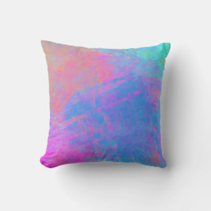 Bright Multicolor Splashes Cushion