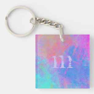 Bright Multicolor Splashes Keychain