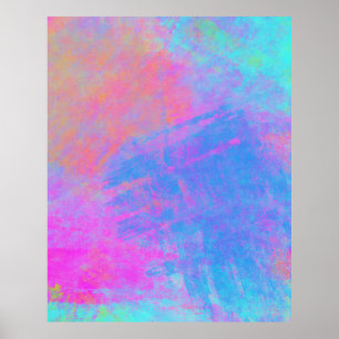 Bright Multicolor Splashes Poster