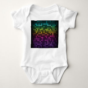 Bright Multicolor Vintage Abstract Art Baby Bodysuit