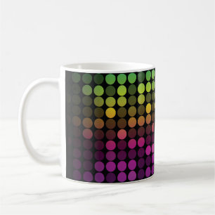 Bright Multicolor Vintage Abstract Art Coffee Mug