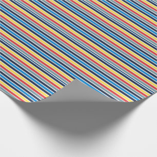 Bright multicolored horizontal stripes.  wrapping paper