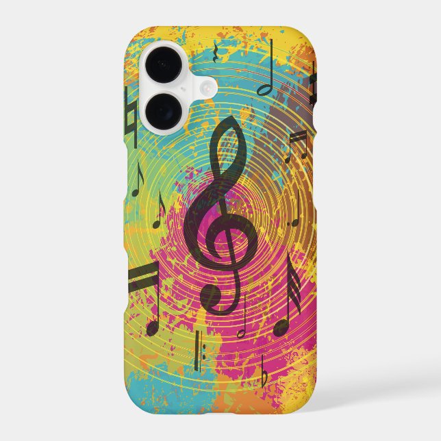 Bright Music Notes on Explosion of Colour (Back)