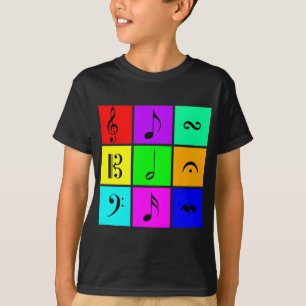 bright music symbols T-Shirt