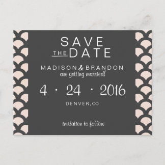 Bright N Beautiful Save the Date Announcement Postcard