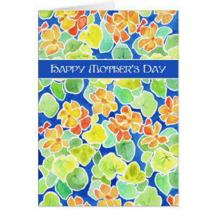 Bright Nasturtiums Floral Mother's Day