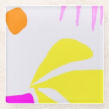 Bright nature glass coaster