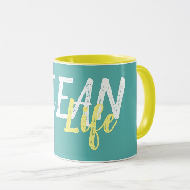 bright nautical OCEAN LIFE | Mug (Front Right)