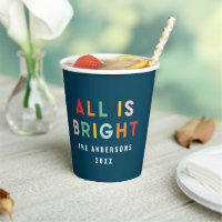 Bright navy blue modern Christmas family decor