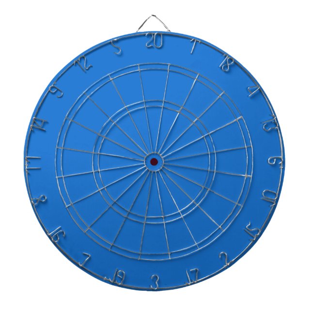 Bright navy blue  (solid colour)  dartboard (Front)