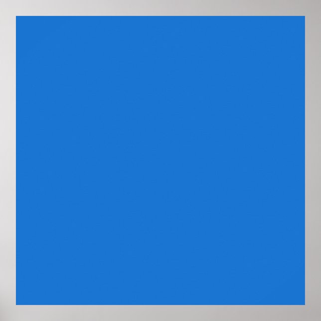 Bright navy blue  (solid colour)  poster (Front)