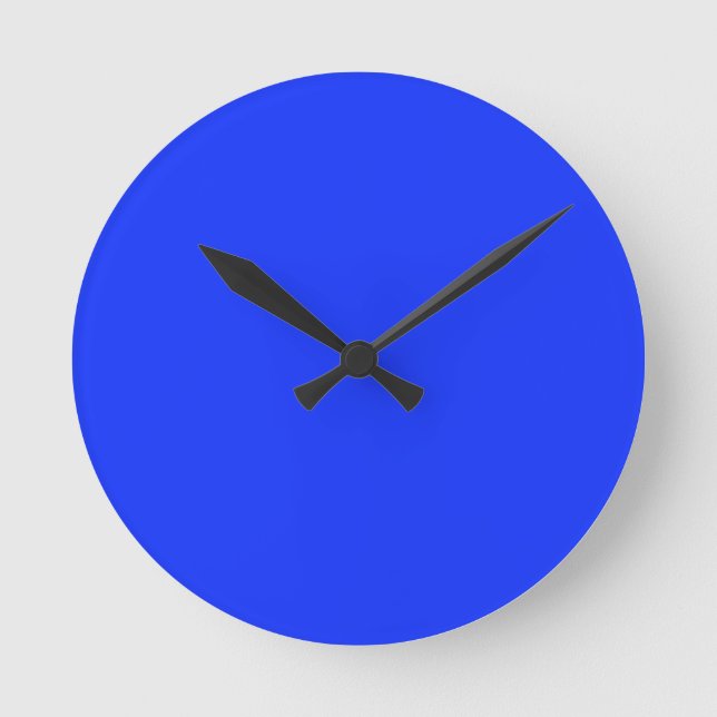 Bright Neon Blue Clock (Front)