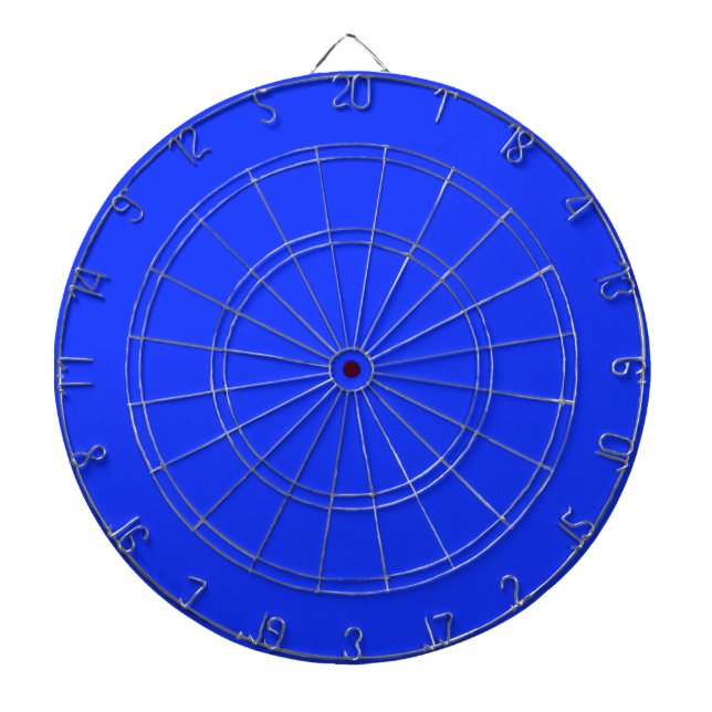 Bright Neon Blue Dart Board (Front)
