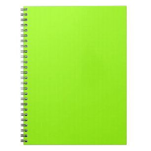 Bright Neon Chartreuse Green Notebook