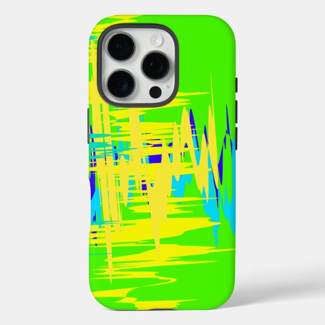 Bright Neon Coloured Pattern Design Case-Mate iPhone Case (Back)