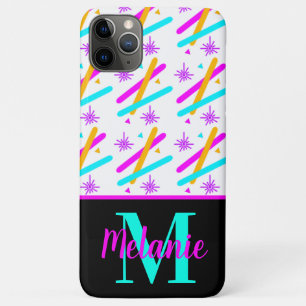 Bright Neon Laser Action Flourescent Confetti iPhone 11 Pro Max Case
