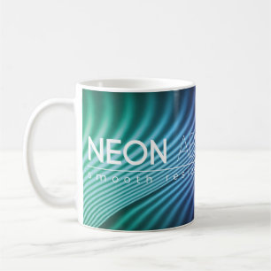 Bright neon lines background with 80s style1980, 8 coffee mug