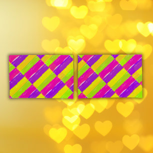 Bright Neon Paint Brush Strokes    Pillowcase