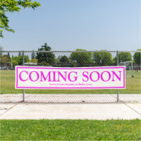 Bright Neon Pink Business Coming Soon Website