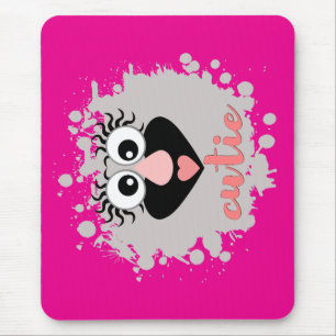 Bright neon with the image of a gnome mouse pad