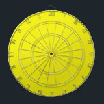 Bright Neon Yellow Dart Board<br><div class="desc">Dart Board with Bright Neon Yellow background ready for your text or images.</div>