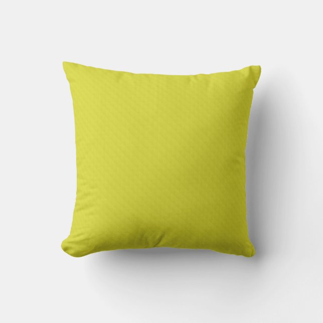 Bright neon yellow green textured  cushion (Front)