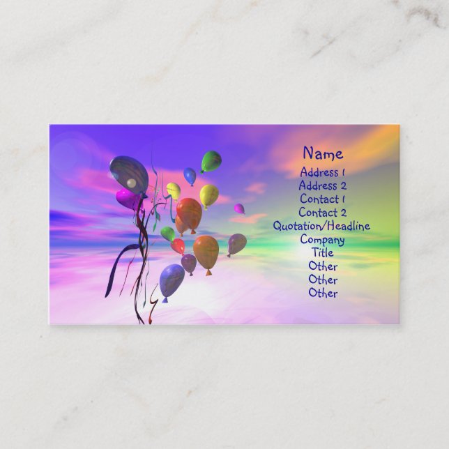 Bright New Day Business Card (Front)