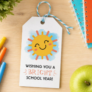Bright New School Year Gift Tags