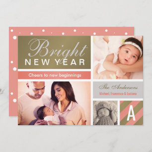 Bright New Year   Photo Card Collage