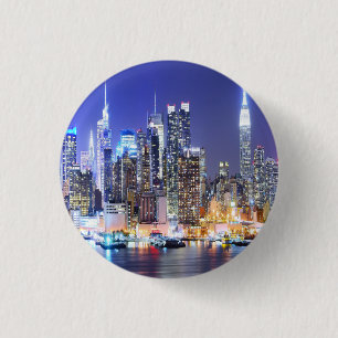 Bright New York 3 Cm Round Badge