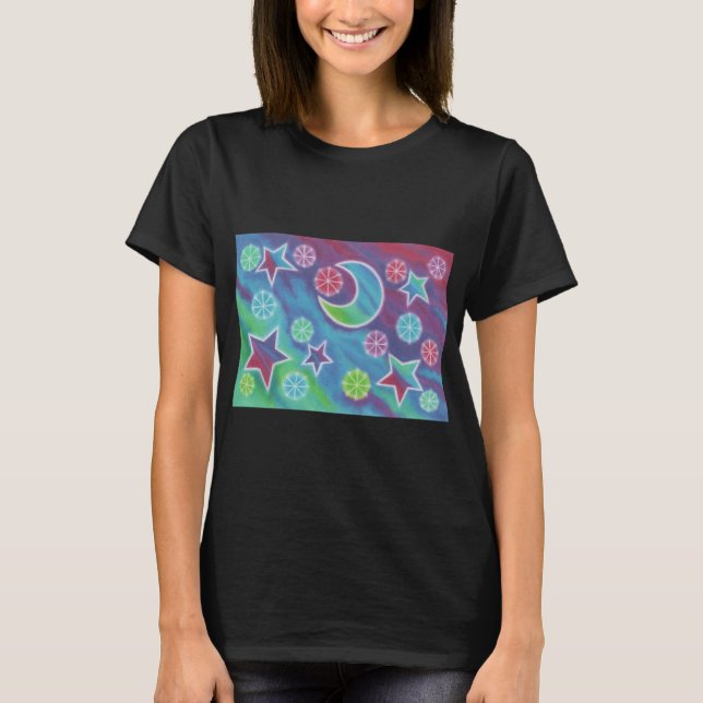 Bright Night ladies t-shirt black (Front)