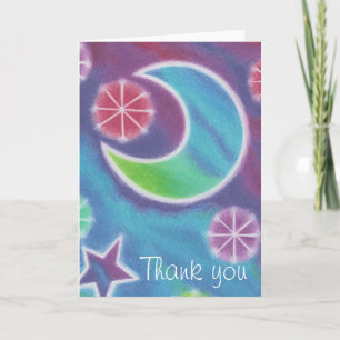 Bright Night Moon 'Thank you' card